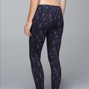 LULULEMON | WUNDER UNDER PANT | STAINED GLASS LOVE - NIGHTFALL BLACK | SIZE 10